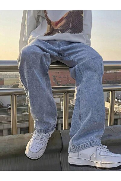 oraystore Ανδρικό τζιν παντελόνι oversize, άνετη εφαρμογή, μοντέρνα γραμμή, κ...