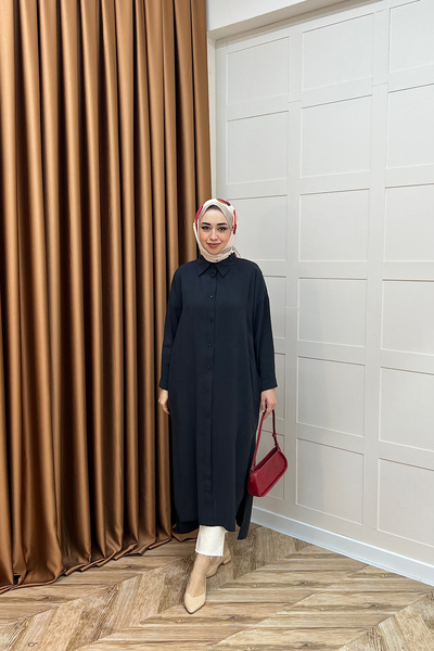 Stilife Cupra Μακρύ Τούνικ Μαύρο