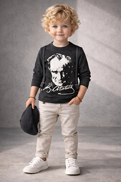 NANİCA Men's garson atatürk printed sweatshirt 6-16 years 124352