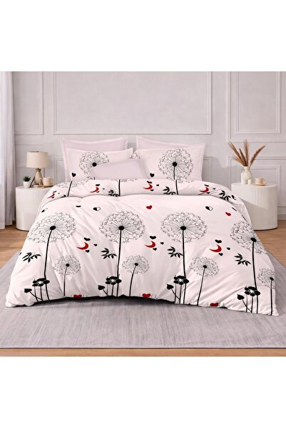 Pucioasa Double bed linen, 2 persons, Sulfur, Cotton, Finet, 6 Pieces, with e...