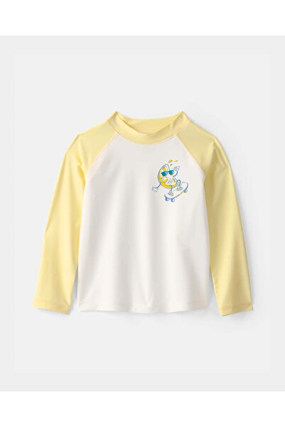 Carter's Μικρό αγόρι με μακρυμάνικο αντηλιακό μπλουζάκι σε χρώμα λεμόνι - Κίτ...