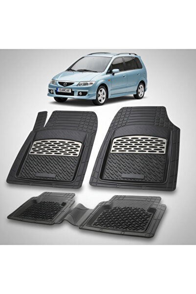 TEAMCAR Πατάκια δαπέδου συμβατά με Mazda Premacy I 1999-2005 |   Ασήμι
