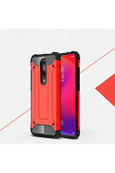 noktaks One Plus 7 Pro uyumlu - Kılıf Çİft Katman Koruyucu Crash Military Tan...