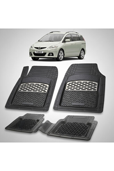TEAMCAR Πατάκια δαπέδου συμβατά με Mazda Premacy II 2005-2010 |   Ασήμι