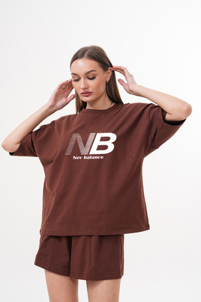 ZAVIXO ΓΥΝΑΙΚΕΙΟ Μπλουζάκι με στάμπα, oversized, 100% βαμβάκι |   Άνετο κοντο...