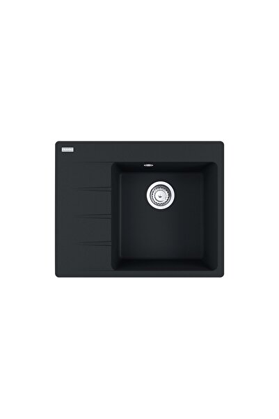 Franke Centro CNG 611-62 TL Μαύρο Φραγκανίτης (αριστερός αποστραγγιστήρας)