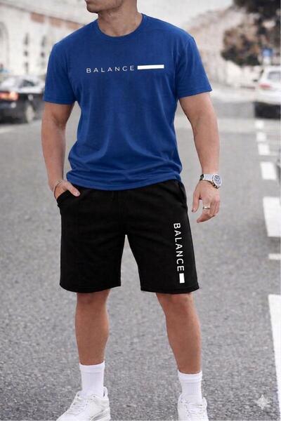 Gutsy T-SHIRT ŞORT BALANCE BASKILI ERKEK / KADIN