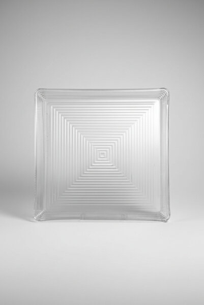 İpek Porselen Glass Crystalized Plate 26 cm – Stylish Presentation and Decora...