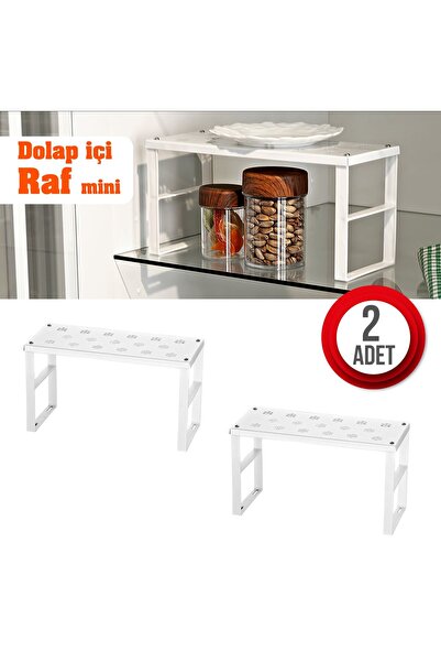 Tidy Home 2 Adet Dolap İçi Düzenleyici Ufak Boy Raf Bardak ve makyaj düzenley...