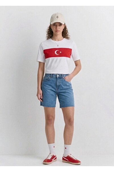 MONARCHMODA White T-Shirt (2026 World Cup Turkey Special Collection) 100% Cot...