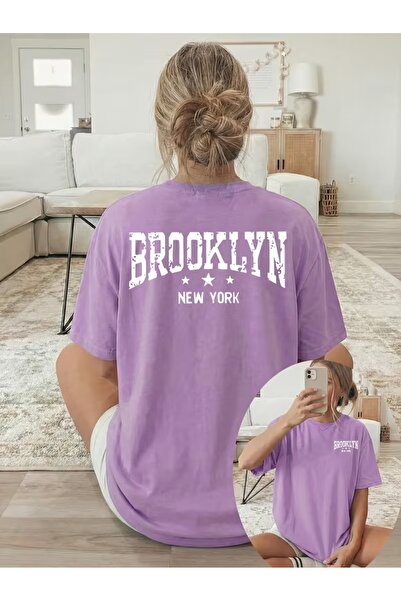 PAVRO Μπλουζάκι Unisex Ποιοτικό Υφασμάτινο Μπλουζάκι με στάμπα Brooklyn Άνετο...