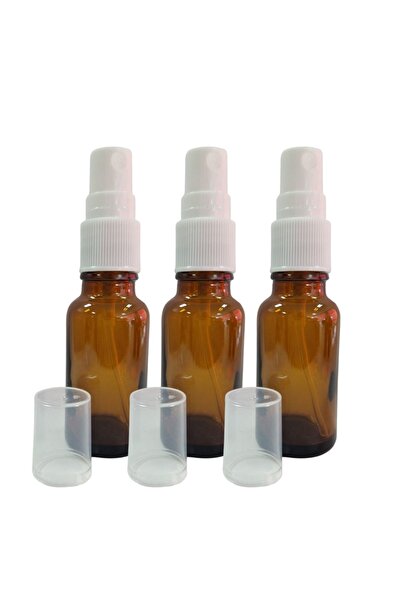Aroma Expert Brown Glass Bottles with Spray, 20 ml