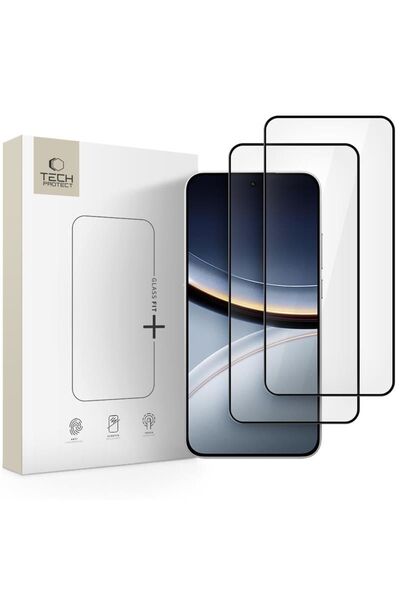 Tech-Protect GLASS FIT+ Σετ 2 τεμαχίων XIAOMI POCO F7 5G Μαύρο