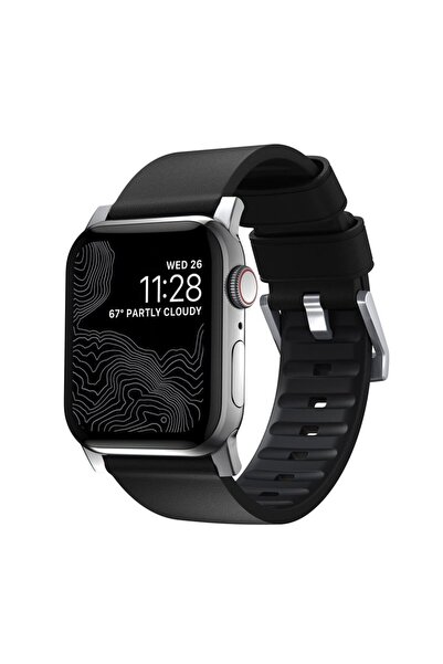 Nomad Ενεργό Λουράκι Pro Μαύρο, ασημί - AW 44/42 mm