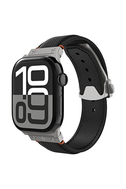 Spigen Κλασικό λουράκι Fit, μαύρο - Apple Watch 49mm/46mm/45mm/44mm