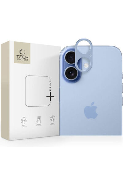 Tech-Protect Fit+ Προστασία Κάμερας Σκληρυμένο Γυαλί Μπλε για το iPhone 17