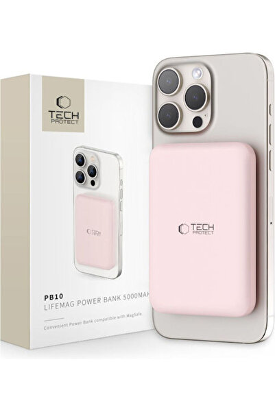 Tech-Protect PB10 LifeMag MagSafe Power Bank 5000mAh Roz