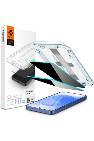 Spigen GLAS.tR EZ Fit Αντι-κατασκοπευτικό Σκληρυμένο Γυαλί Μαύρο (Galaxy S25)