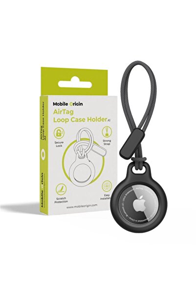 Mobile Origin Θήκη με θηλιά για Airtag A1, μαύρο