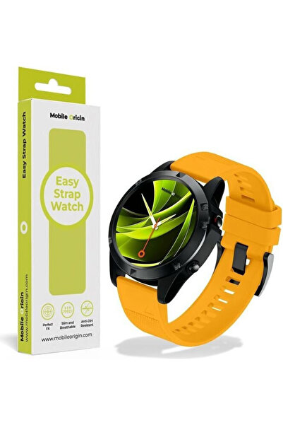 Mobile Origin Εύκολο Λουράκι Ρολογιού Garmin 22mm Κίτρινο