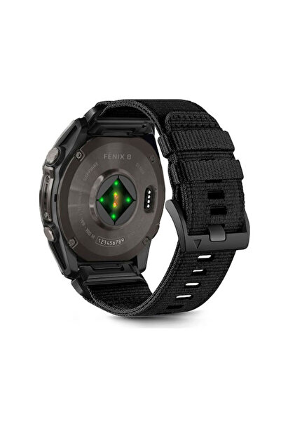 Tech-Protect Υφασμάτινο λουράκι μαύρο (Fenix 3 / 5X / 5X Plus / 6X / 6X Pro /...