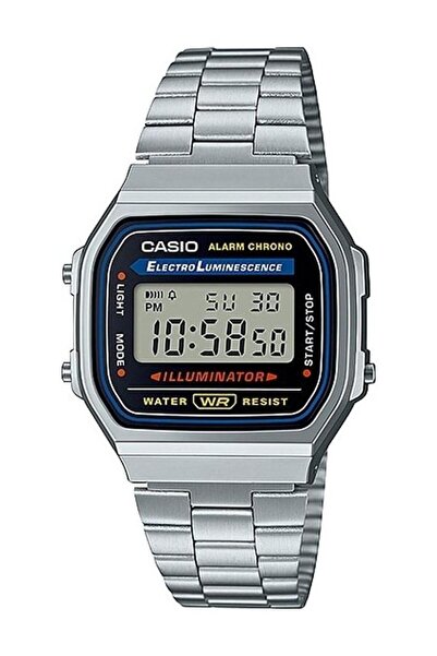 Casio Vintage Stainless Steel Digital Watch A168WA-1WDF