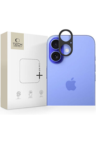 Tech-Protect Fit+ Προστασία Κάμερας Μεταλλικό Πλαίσιο Μαύρο για το iPhone 17