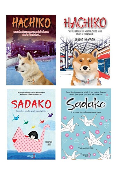 Yakamoz Yayınları Hachiko Sadako Türkçe İngilizce Seti (4 Kitap)