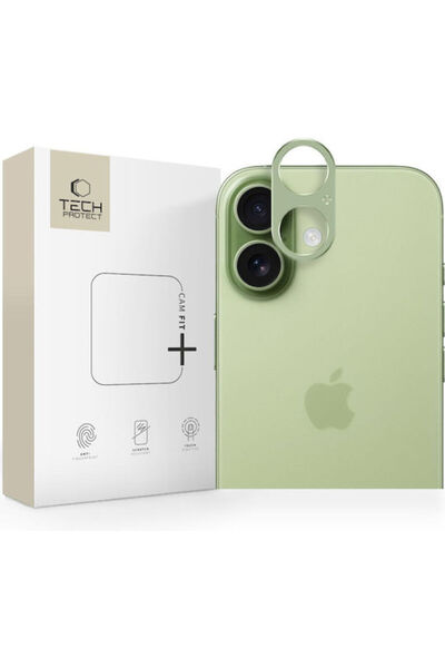 Tech-Protect Fit+ Προστασία Κάμερας Σκληρυμένο Γυαλί Πράσινο για το iPhone 17
