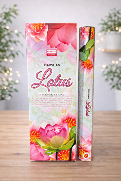 shop Darshan Incense Lotus Koku Aromalı Çubuk Tütsü 20 Adet 1 Paket
