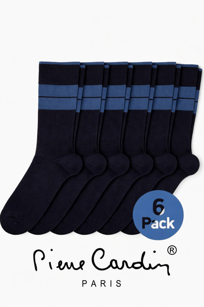 Pierre Cardin Erkek Bambu Karışımlı ( 6 Çift ) Lacivert Soket Çorap