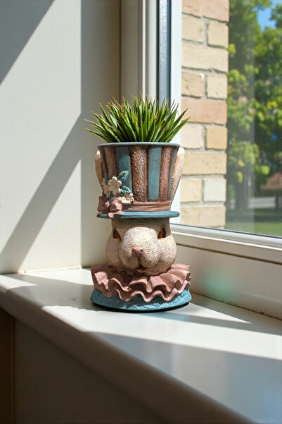 Harmoni Art Home Decor Dekortif Tavşan Saksı