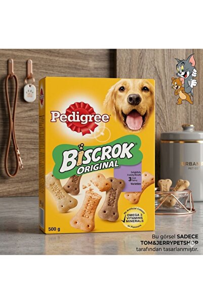 Pedigree Tom&JerryPetshop - Biscrock Original Köpek Ödül Bisküvileri 500 gr