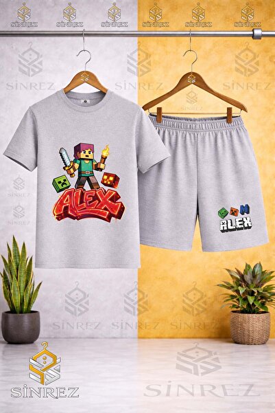 SİNREZ Tricou pentru copii unisex ALEX ALEVLİ TORCH cu imprimeu special, cu g...