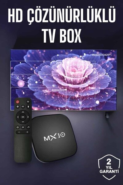 POYTREND TV Box Android Uyumlu 4 Çekirdekli WİFİ Bağlantılı 4K - PPPPPP5277-3977