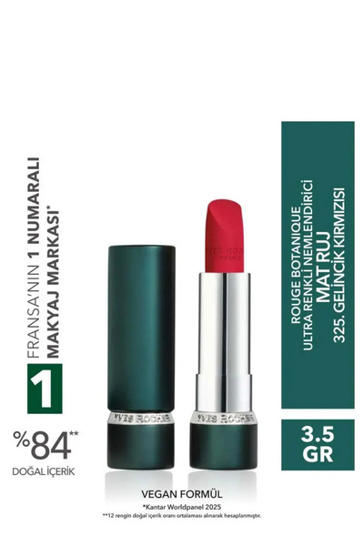 Yves Rocher Intensely Pigmented Long-Lasting Moisturizing Vegan Matte Lipstic...