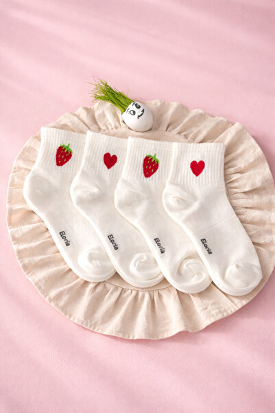 Eloria Fashion 4 ζευγάρια παιδικές καλοκαιρινές βαμβακερές κάλτσες με σχέδιο ...