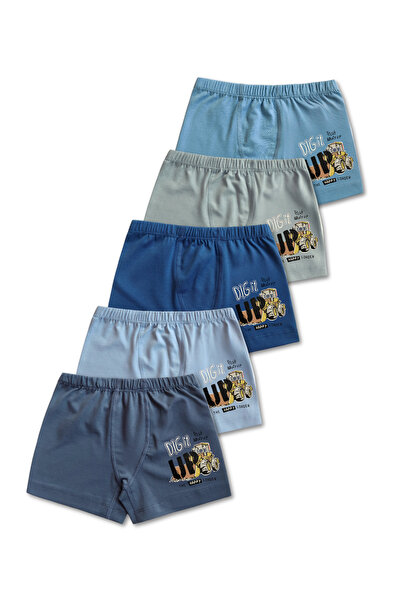Panfilia Set de 5 boxeri din bumbac pieptănat Lycra pentru băieți, 95% bumbac...