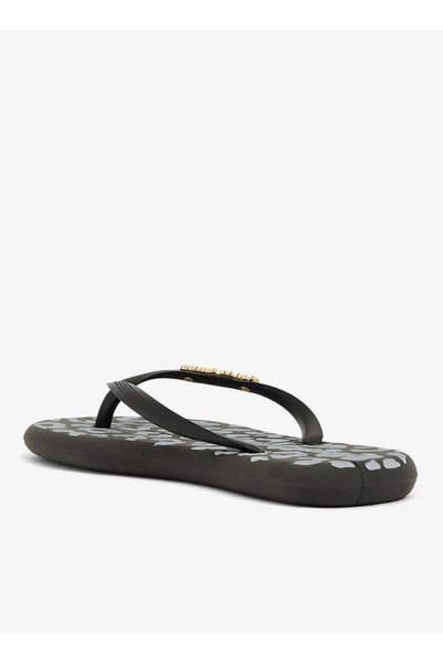 VOICES Boat Animal Women's Flip Flops With Printed Sole Design-Black/Black, size-35/36