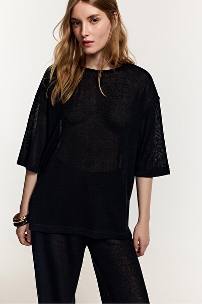 LEFTIES Kısa triko t-shirt