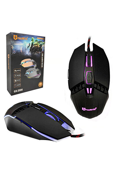 Genel Markalar GX-2000 Kablolu Oyuncu Mouse 1600 Dpi Ledli
