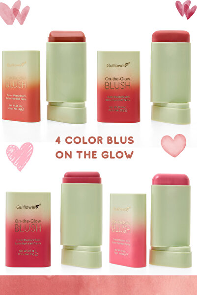 GulFlower Stick Allık On-the-glow Blush 4'Lü Allık Seti 4 adet