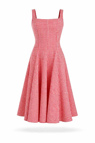 5in1Canpolat Κόκκινο φόρεμα Έμιλι