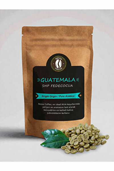 RESSO COFFEE Guatemala %100 Arabica Yeşil & Çiğ Kahve Çekirdeği 500 Gr.