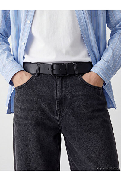 LC Waikiki Leather-Look Men's Belt from Uzg Store for Style Enthusiasts
