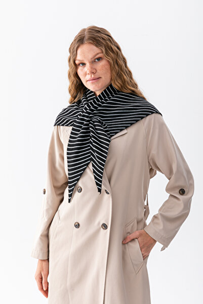 Wega Moda Γυναικείο αναστρέψιμο ριγέ πλεκτό μαντήλι - Μαλακό κομψό χειμωνιάτι...