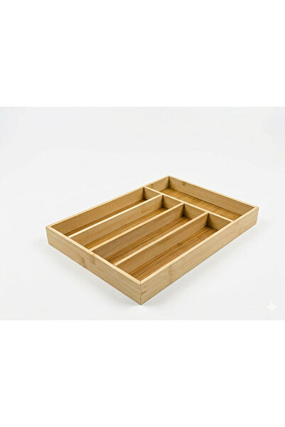 Edenza 35x24,5 εκ. Θήκη για πιρούνια και μαχαιροπίρουνα από μπαμπού – Οργανωτ...