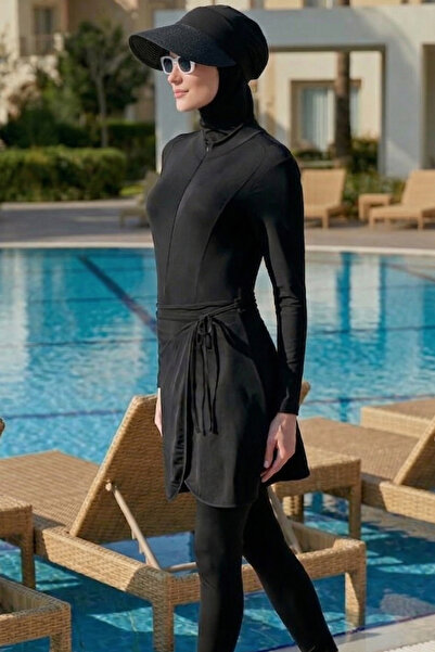 CUPSEA Σετ 3 τεμαχίων Μαγιό Τεσεττούρ Μαύρο Μακρυμάνικο Μαγιό Λύκρα Μακρύ Καλ...