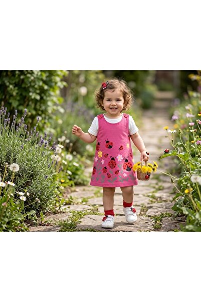 Milanlı Kids Kız Bebek 2 Parça Elbise Takımı