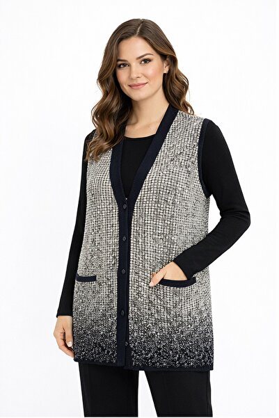 Gürkan Triko Γυναικείο πλεκτό γιλέκο Mother BGL-ST05292